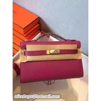 Shop Hermes Kelly 22cm Tote Bag Original Leather KL22 Rose