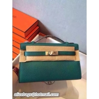 Sumptuous Hermes Kelly 22cm Tote Bag Original Leather KL22 Dark Green