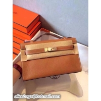 Generous Hermes Kelly 22cm Tote Bag Original Leather KL22 Wheat