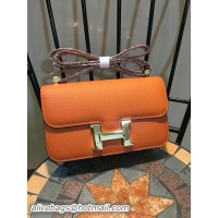 Pretty Style Hermes Constance Bag Calfskin Leather H9978 Orange