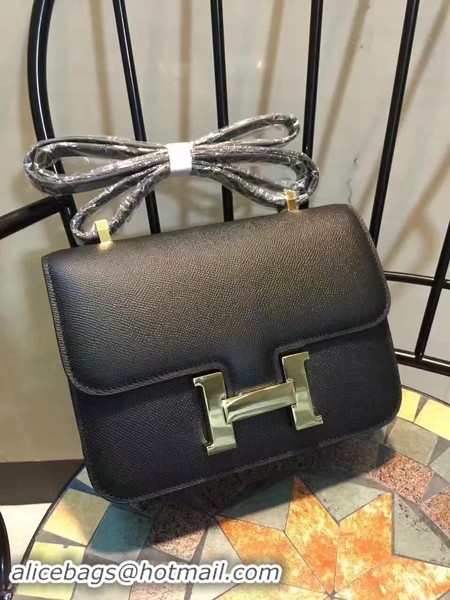 Luxury Hermes Constance Bag Calfskin Leather H9978 Black