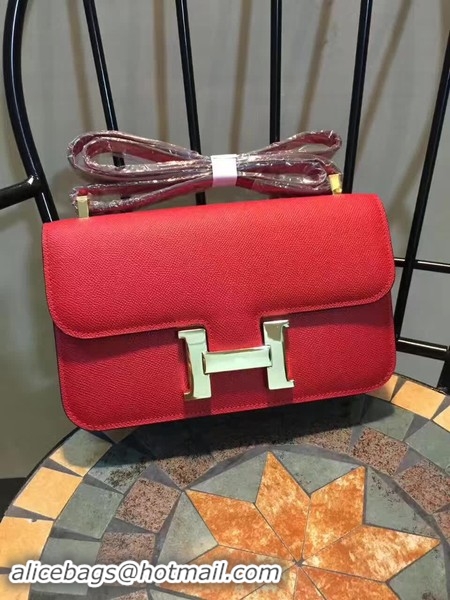 Top Grade Hermes Constance Bag Calfskin Leather H9978 Red