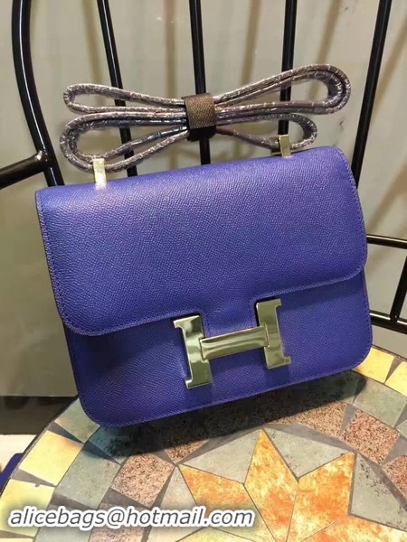 Popular Style Hermes Constance Bag Calfskin Leather H9978 Blue