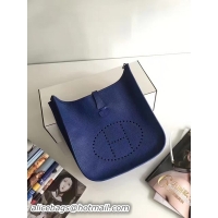 Top Design Hermes Evelyne 30cm Messenger Bag E3301 Blue