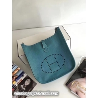 Famous Hermes Evelyne 30cm Messenger Bag E3301 Light Blue