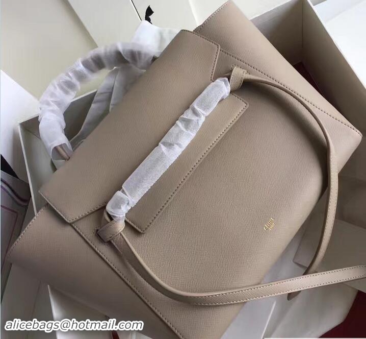 Fashion Celine Belt Tote Small Bag in Epsom Leather 71805 Beige