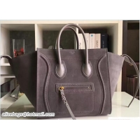 Hot Style Celine Luggage Phantom Bag in Original Suede Leather 71807 Gray 2017