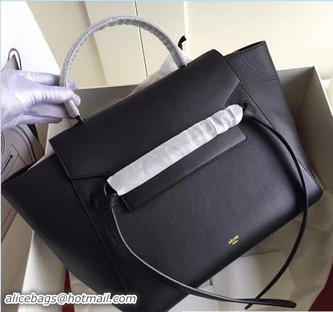 Celine Belt Tote Small Bag in Calfskin Leather 71815 Black