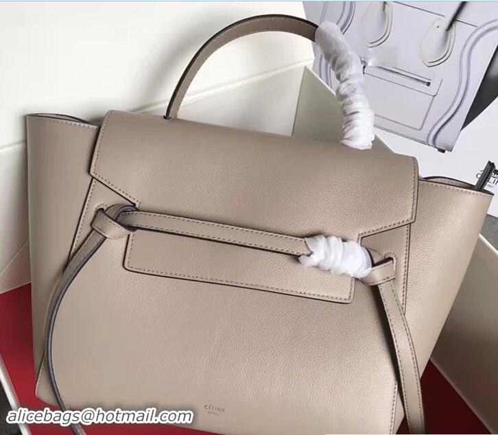 Discount Celine Belt Tote Small Bag in Clemence Leather 71815 Apricot