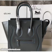 Best Price Celine Luggage Micro Tote Bag in Original Smooth Leather Etoupe 71902