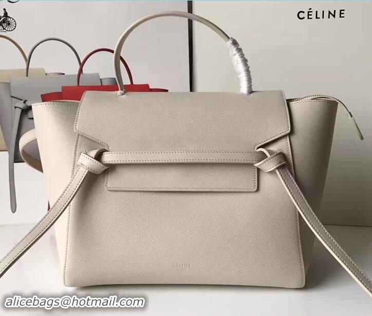 Purchase Celine Belt Tote Small Bag in Epsom Leather 71825 White