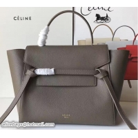 Unique Style Celine Belt Tote Small Bag in Clemence Leather Gary 71906