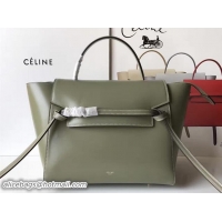 Fashion Celine Belt Tote Small Bag in Original Smooth Leather Olive 72033