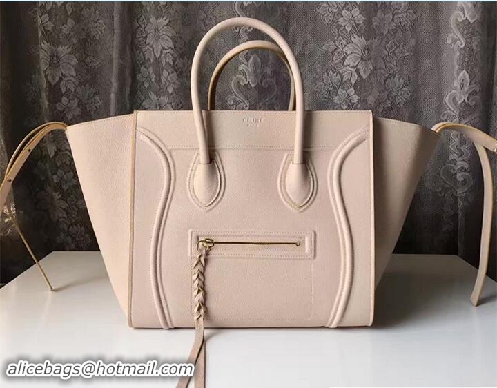 Good Looking Celine Luggage Phantom Bag in Original Grained Leather Light Pink 72022