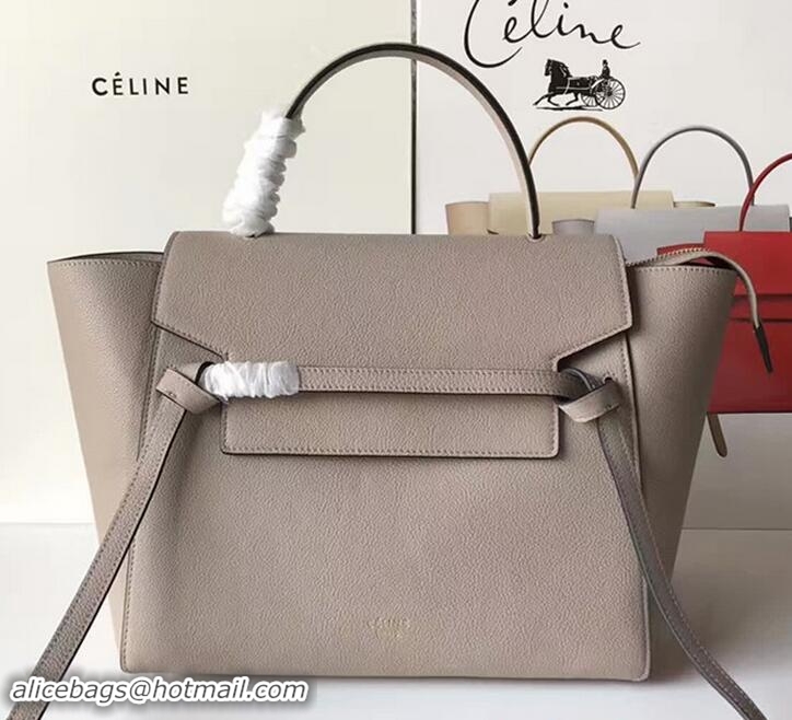 Sumptuous Celine Belt Tote Small Bag in Original Clemence Leather 72101 Lotus Pink