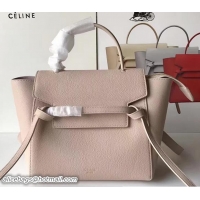 Fashionable Celine Belt Tote Mini Bag in Original Clemence Leather 72031 Ice Cream