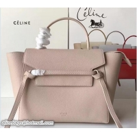 Pretty Style Celine Belt Tote Small Bag in Original Clemence Leather 72101 Ice Cream