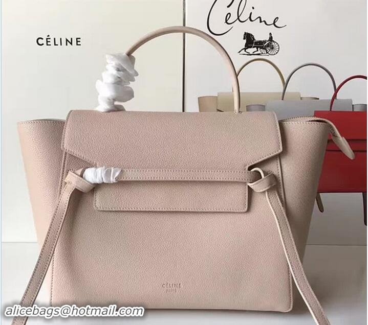 Pretty Style Celine Belt Tote Small Bag in Original Clemence Leather 72101 Ice Cream