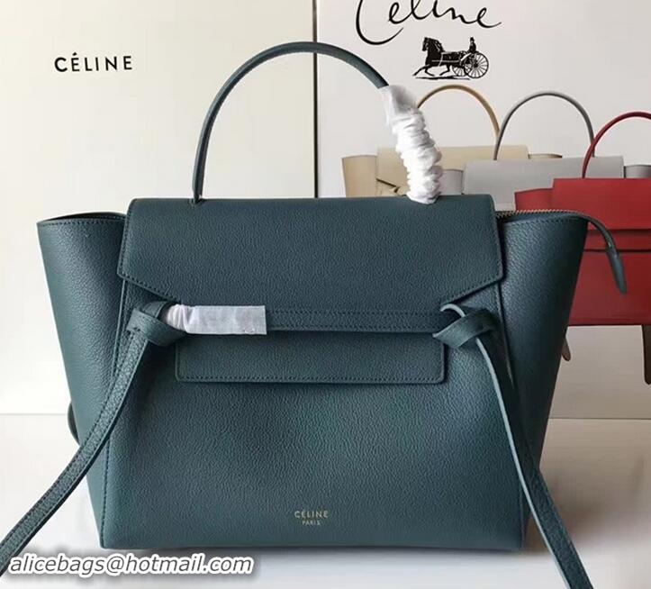 Discount Celine Belt Tote Small Bag in Original Clemence Leather 72101 Ice Green