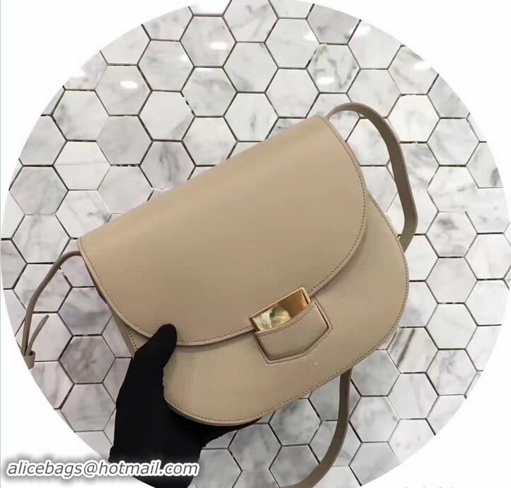 Original Cheap Celine Grained Calfskin Compact Trotteur Shoulder Bag 72108 Beige