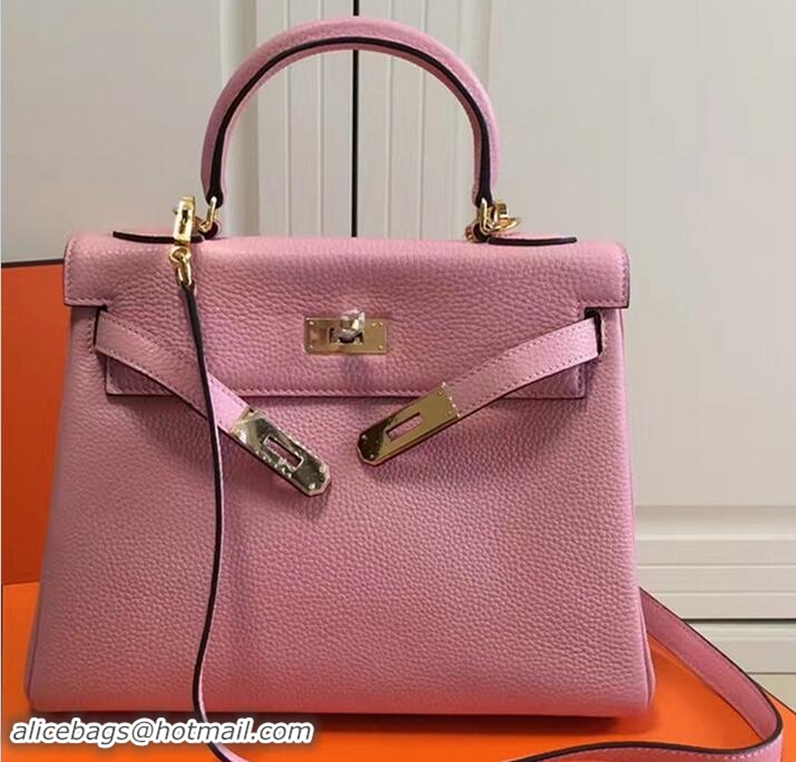 Best Grade Hermes Kelly 28CM Bag In Togo Leather With Gold Hardware 72302 Pink