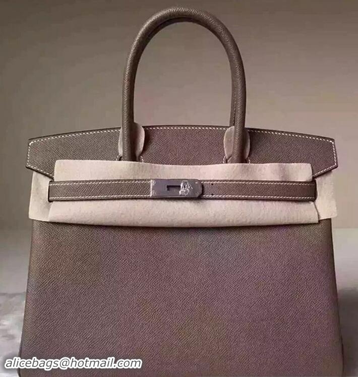 Best Grade Hermes Birkin 30 Bag In Original Epsom Leather With Gold/Silver Hardware 72306 Pale Purple