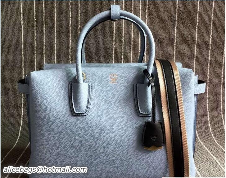 Good Quality MCM Milla Tote Large Bag 81012 Sky Blue