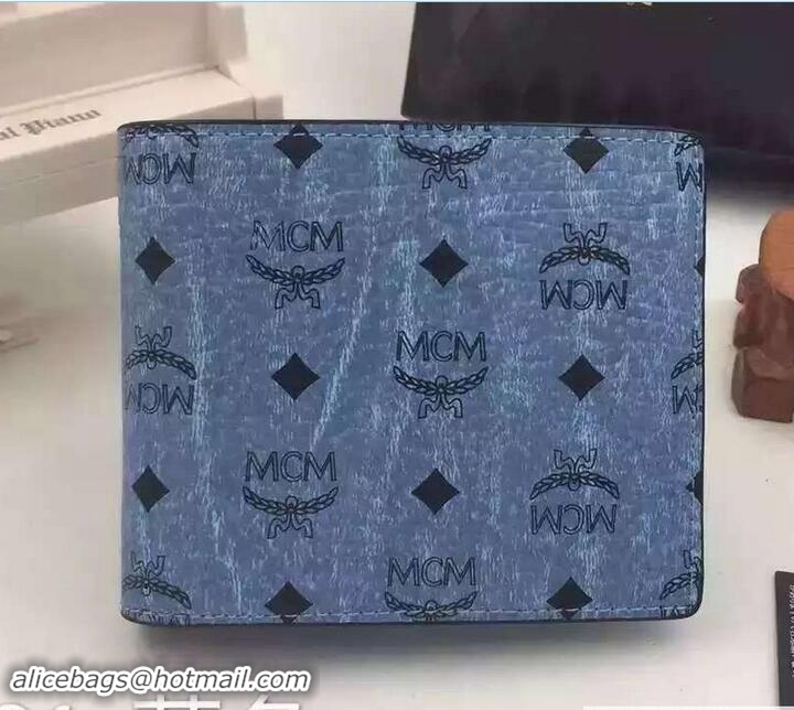 Purchase MCM Bi-fold Wallet 81015 Blue