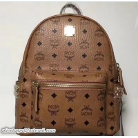 Discount Fashion MCM Stark Backpack 81206 Cognac