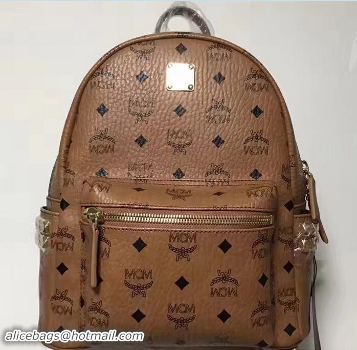 Discount Fashion MCM Stark Backpack 81206 Cognac