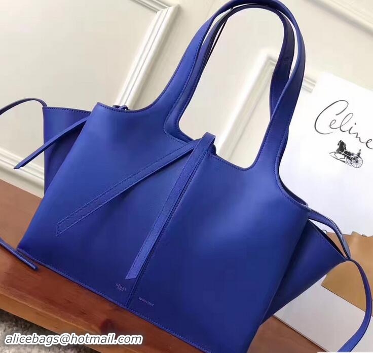 Comfortable Celine Small Tri-Fold Shoulder Bag Blue 81318