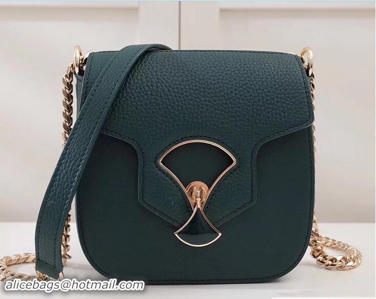 Discount Bvlgari Divas Dream Flap Cover Small Bag 91302 Green 2017