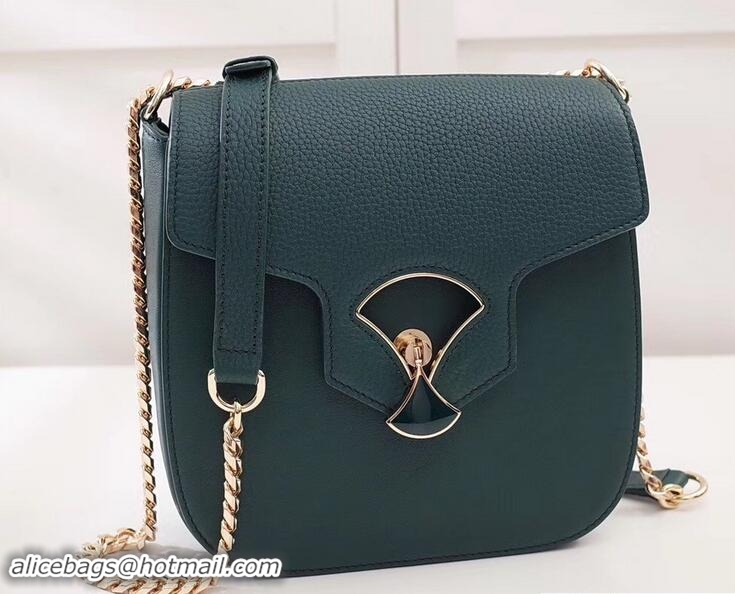 Luxury Style Bvlgari Divas Dream Flap Cover Medium Bag 91301 Green 2017