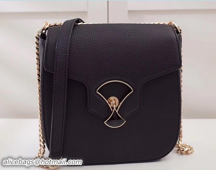 Stylish Bvlgari Divas Dream Flap Cover Medium Bag 91301 Black 2017