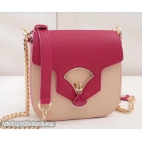 Stylish Bvlgari Divas Dream Flap Cover Small Bag 91302 Fuchsia/Nude 2017