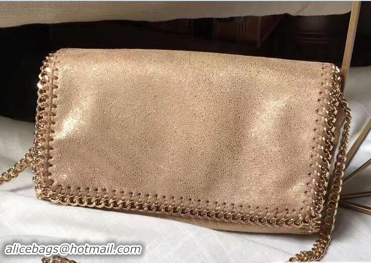 Popular Style Stella McCartney Falabella Shiny Dotted Cross Body Bag 92819 Gold 2017