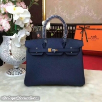 Affordable Price Hermes Birkin Bag Original Leather 17825 Blue