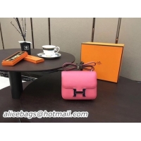 Most Popular Hermes Constance Bag Original Calfskin Leather H9910 Rose