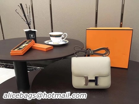 Classic Practical Hermes Constance Bag Original Calfskin Leather H9910 OffWhite