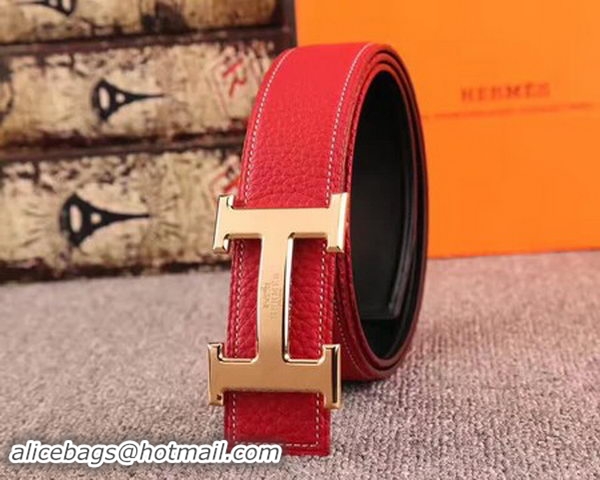 Sophisticated Hermes 40mm Belt H170417 Red