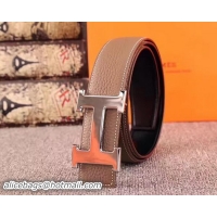 Top Design Hermes 40mm Belt H170417 Grey