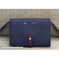 Most Popular Celine Clutch On Strap 109013 Navy Blue/Burgundy