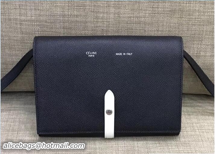 Pretty Style Celine Clutch On Strap 109013 Black/Creamy