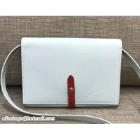 Good Looking Celine Clutch On Strap 109013 Off White/Red