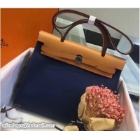 Trendy Design Hermes Canvas And Leather Her Bag Zip 31 Bag 12011 Dark Blue/Khaki