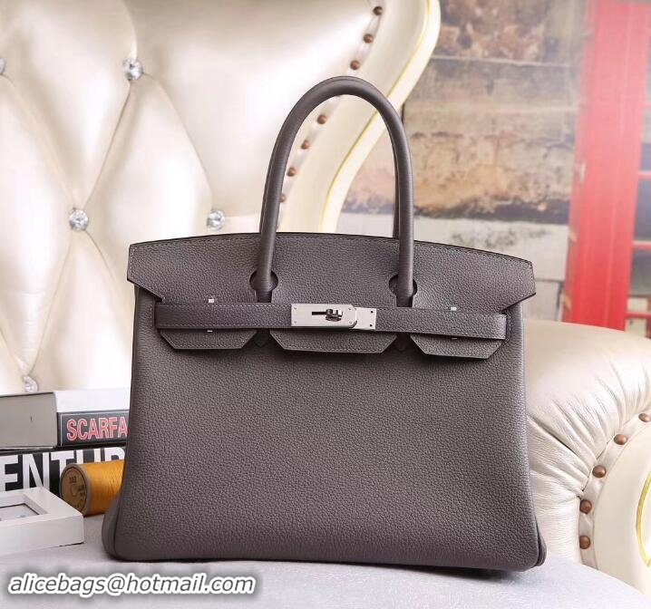 Unique Discount Hermes Birkin 30 Bag in Original Togo Leather Bag 12012 Vert Gris