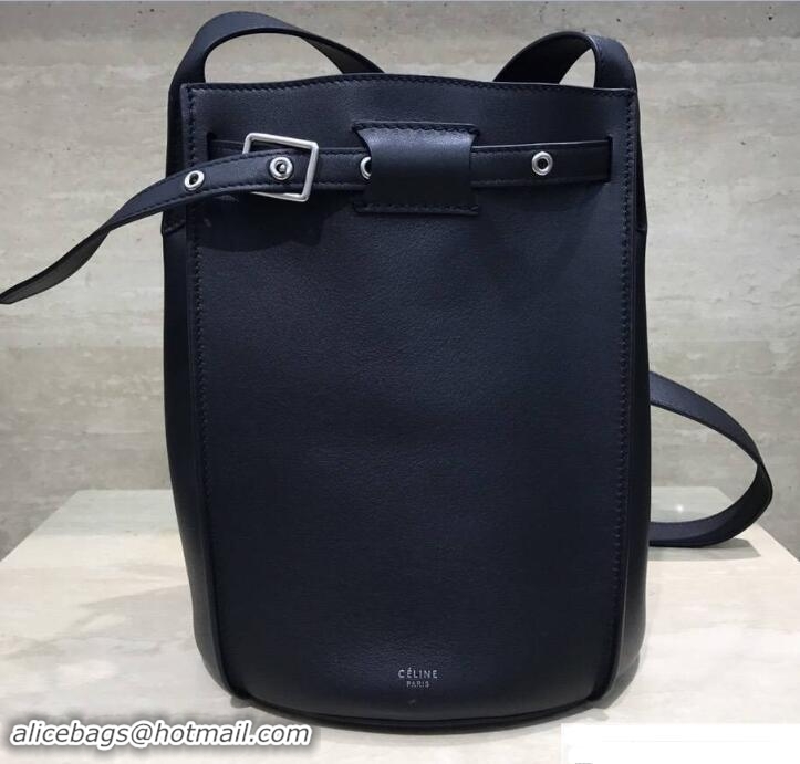 Top Grade Celine Big Bag Bucket With Long Strap 183343 Black 2017