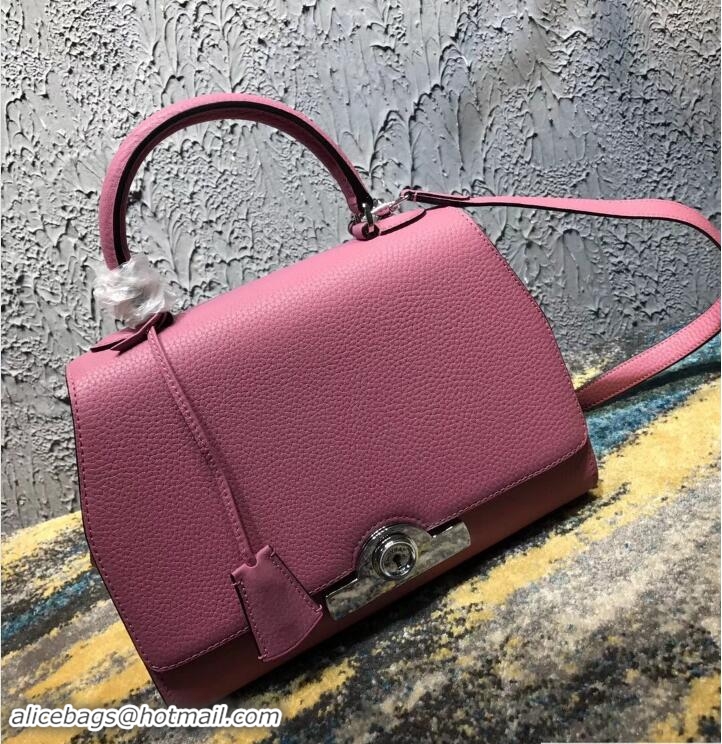 Top Grade Moynat Petite Réjane Bag in Taurillon Gex Togo Leather Lobster N12012 Pink 2018