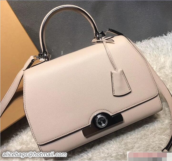 Crafted Moynat Petite Réjane Bag in Epsom Leather 12011 Beige 2018