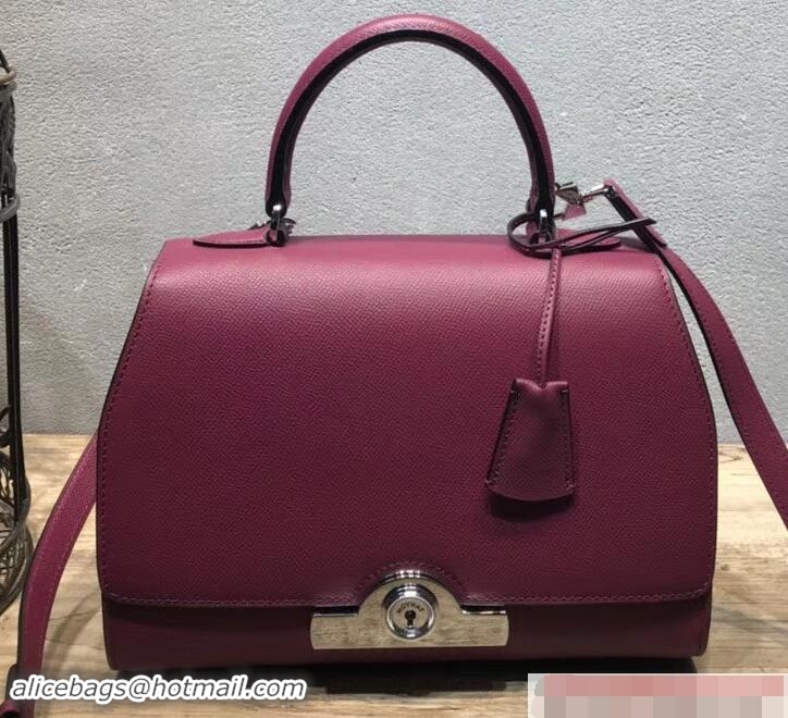 Fashion Moynat Petite Réjane Bag in Epsom Leather N12011 Antiqued Rose 2018